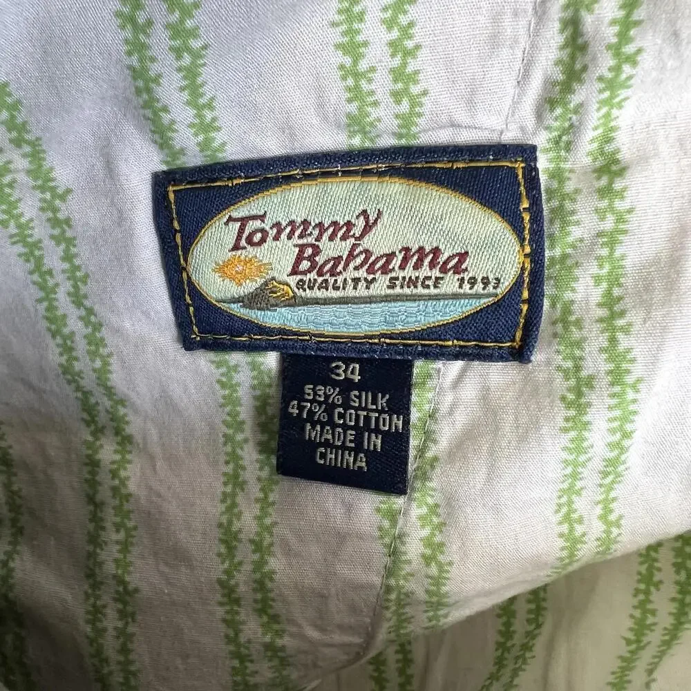 Tommy Bahama Relax Pants Mens 34 Brown Silk Blend Cargo Utility Fishing